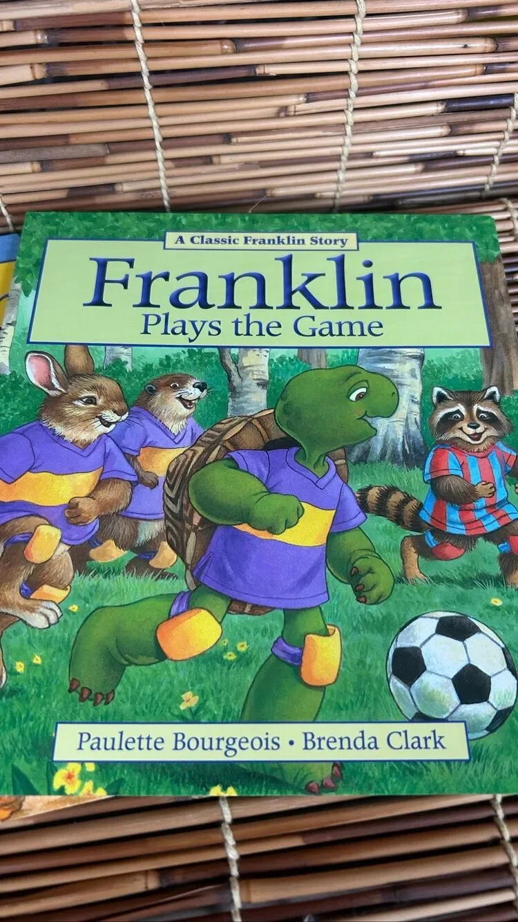 Franklin Paperback Book Set of 2 Bourgeois and Clark Goes to School and Plays Ga